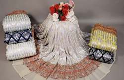 sequins work with multi color border