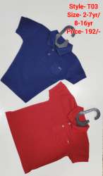 Casual wear Plain Kids T Shirt