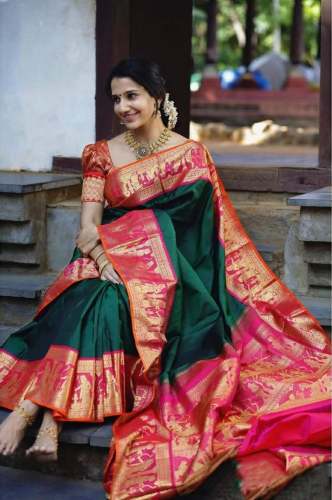 Angelic RICH PALLU & JACQUARD WORK Saree