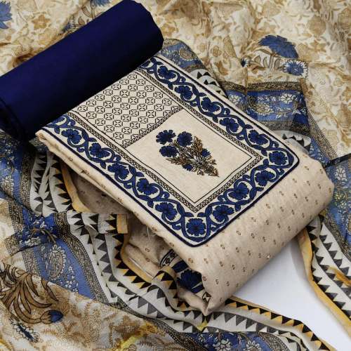 cotton with Print & Mirror Form Darpani