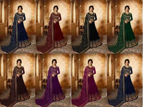 DARPANI FABRICS  Anarkali Style Hit Design