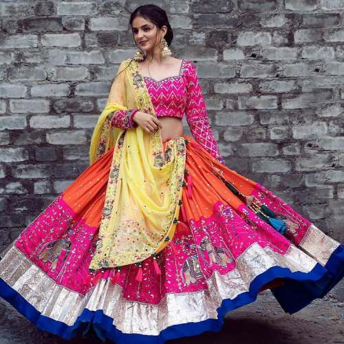 darpani NEW DESIGNER PRINTED LAHENGA CHOLI