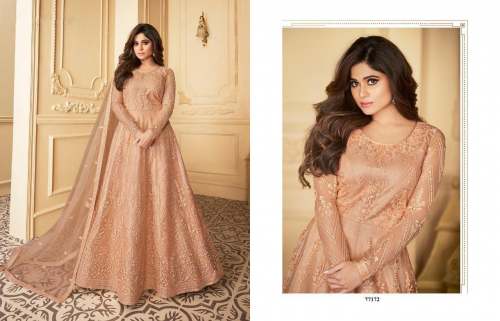 darpani Shapely Net with Coding EMB Work suit