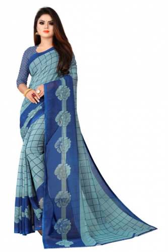  PAVITRA GEORGETTE Printed Silk Saree