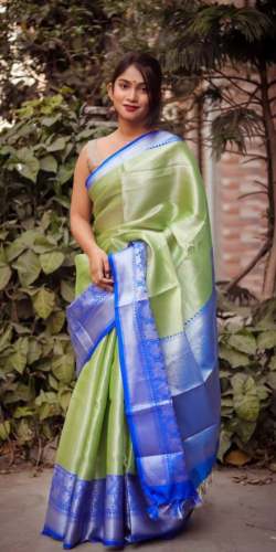 Superb ORIGNAL SILVER ZARI SILK SAREE