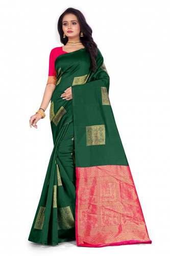 Well-formed RICH PALLU & JACQUARD WORK Saree