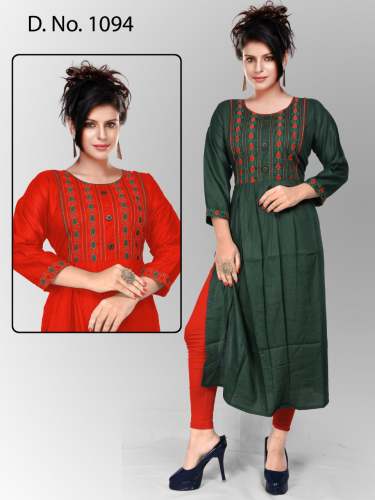 ANARKALI STYLE REYON  KURTI 