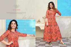 Exclusive Muslin Digital Printed Long Gown Kurti