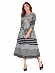 Trendy Pure Cotton Hand work Kurti