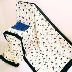 Stylish off white Mul mul cotton saree