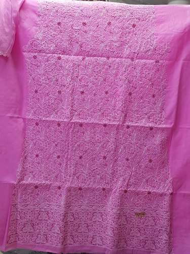 Ladies Chikan Suit Length Pure Dupatta by Utkarsh Chikan Emporium