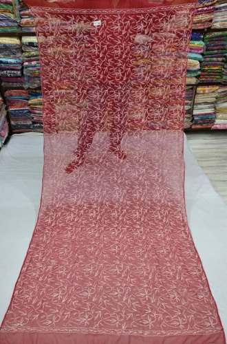 Chikan Embroidered Sarees by SSARRAN Fashion And Design
