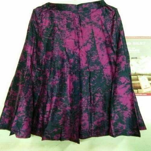 Ladies Fancy Printed Silk Skirt