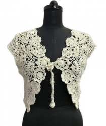 Designer Crochet Shrug for Girls