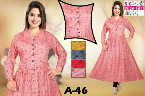 Designer Nice Girl Catalog kurti by Siddhivinayak Garments