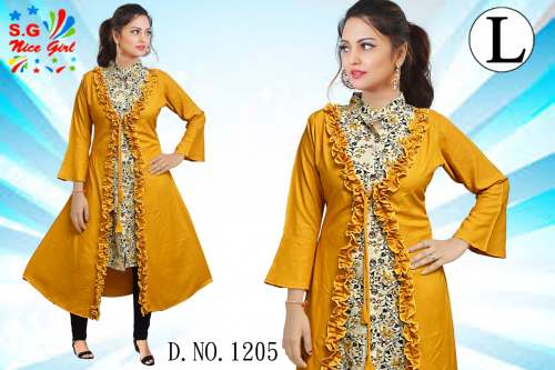 Stylish Kurti with Koti  by Siddhivinayak Garments