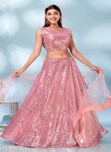 The Ethnic World Present Amoha C1919 Colors Party Wear Sequence Lehenga Choli Catalog