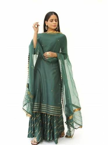 Fancy Party Wear Palazzo Suit