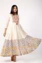 Women Floral Print Muslin Flared Kurta thumb 2