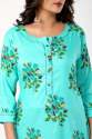 Women Floral Print Rayon Straight Kurta thumb 3