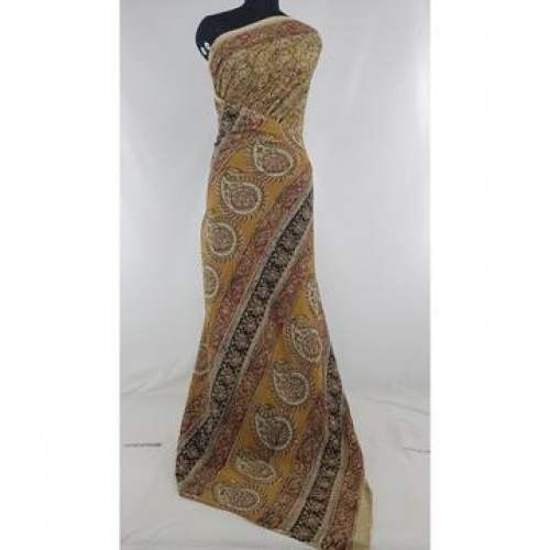 Handprinted Kalamkari Cotton Saree