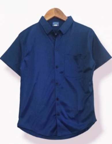 Plain Lycra Shirt For Men by Sri Sai Garments