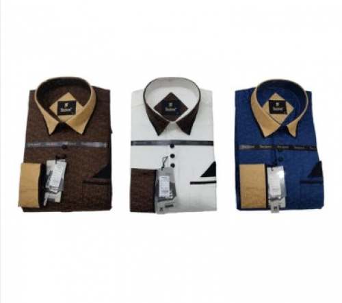 Embroidered Mens Party Wear Shirt