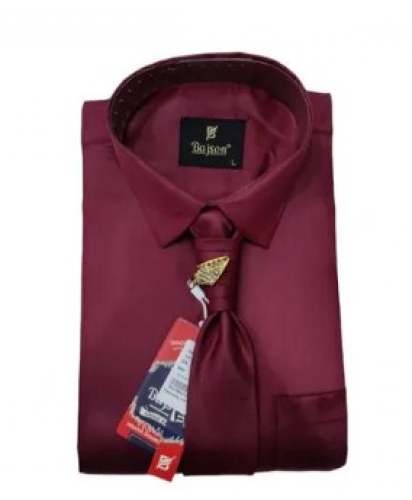 Mens Casual Plain Shirt 