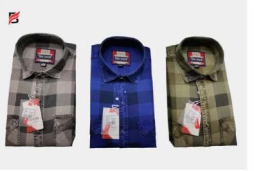 Mens Checks Printed Shirt by Bajson Shirts