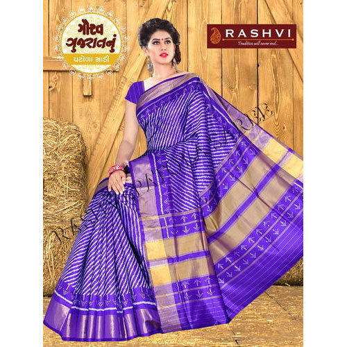 Blue color Rajkot Patola Saree by Rashvi