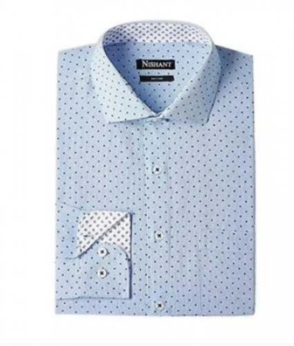 Men Formal Embroidered Printed cotton Shirt