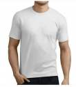 Plain Round Neck White Polyester T Shirt	
