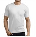 Plain Round Neck White Polyester T Shirt	 thumb 2