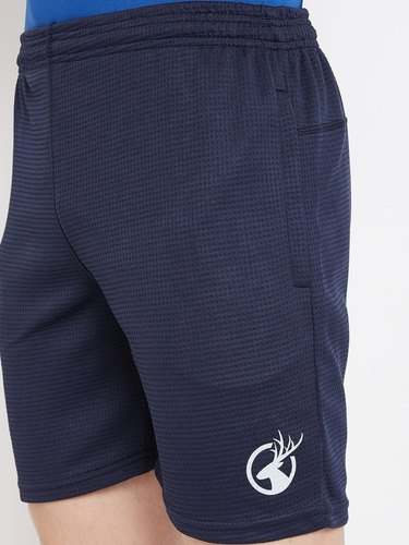ST-23-Blue Polyester Shorts