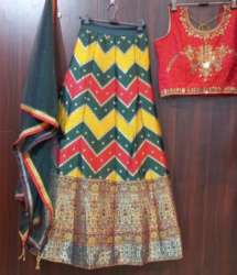 Fancy Party Wear Bunkar Zardosi Work Lehenga