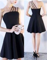 Bold Back Less skater Dress