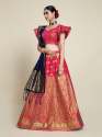 Art Silk Mimosa Brand Pink Lehenga Choli thumb 1