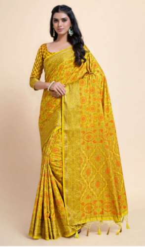 Fancy Mimosa Brand Kanjivaram Art Silk Saree