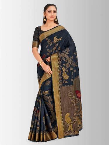 Mimosa Art Silk Woven Design Kanjeevaram Saree