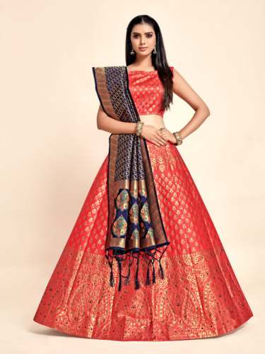Mimsa Brand Art silk Lehenga Choli