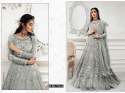 Party wear Embroidered Semi Stitched suit