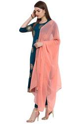 Get Janasya Brand Poly Crepe Kurta Pant Set
