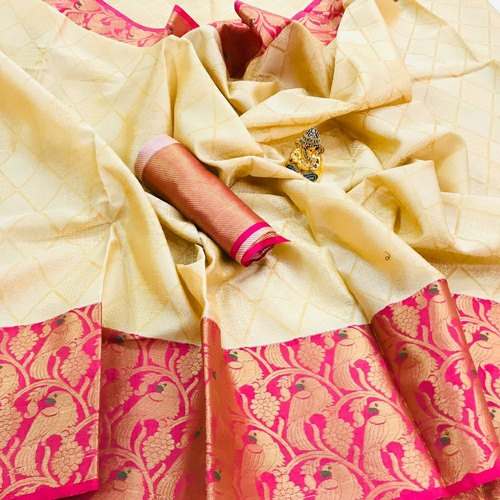 Designer Kora Muslin Silk Saree  by SAAS Fashion Bazaar