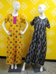 Ladies Fancy Cotton Printed Nighty Set