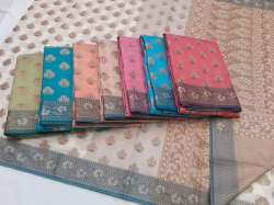 Designer Thread Work Chanderi Saree