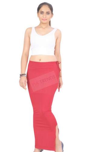 Red Plain Saree Petticoat For Women At Wholesale