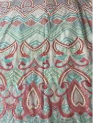 44-45 Heavy Sequin Embroidery Georgette Fabric 