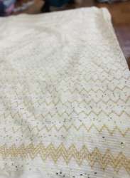 44-45 Width Heavy Sequins Georgette Embroidery Fabric 