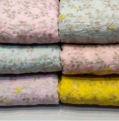 Georgette Heavy Embroidery Fabric 