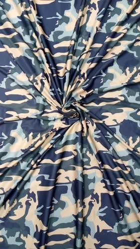 Multi Color Lycra Digital Printed Fabric